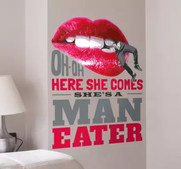 Wandtattoo Man Eater - TenStickers