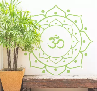 Wandtattoo Mandala mit OM Symbol - TenStickers