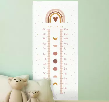 Wandtattoo messlatte personalisierte wachstumstabelle - TenStickers