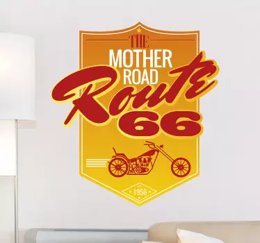 Wandtattoo Mother Road Route 66 - TenStickers