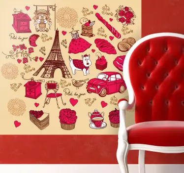 Wandtattoo Motive aus Paris - TenStickers