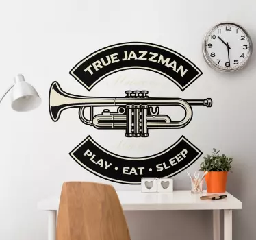 Sticker Jazz trompetenemblem - TenStickers