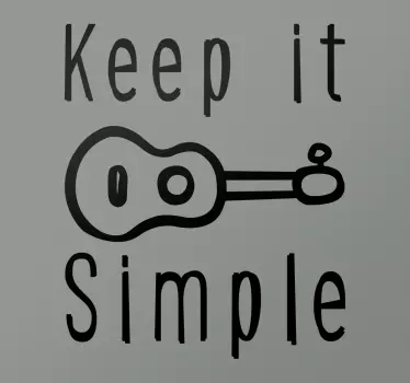Wandtattoo Musik keep it simple - TenStickers