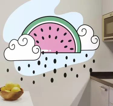 Wandtattoo Küche wassermelonenwolkendesign - TenStickers