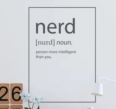 Wandtattoo Nerd - TenStickers