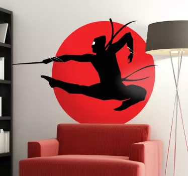 Wandtattoo Ninja Attacke - TenStickers