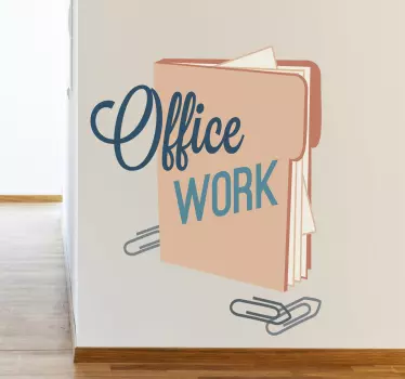 Wandtattoo Office work - TenStickers