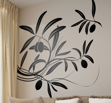 Olivenranke Wandtattoo Pflanzen - TenStickers