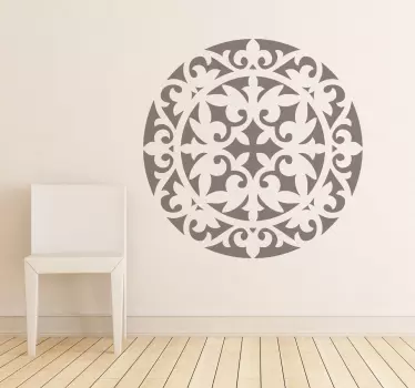 Wandtattoo Ornament Kreis - TenStickers