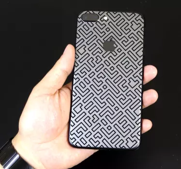 Wandtattoo Linie Labyrinth iPhone - TenStickers