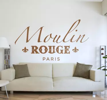 Wandtattoo Schlafzimmer Paris Moulin Rouge - TenStickers