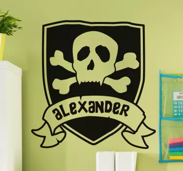 Wandtattoo personalisierbar für Piraten - TenStickers