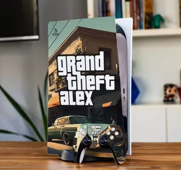 Personalisierbares GTA Design PS5 Skin - TenStickers