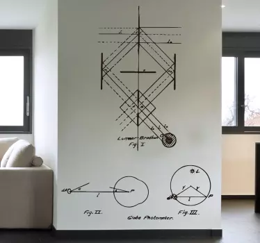 Wandtattoo Physiker Zeichnung - TenStickers