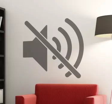 Wandtattoo Piktogramm Ton aus - TenStickers