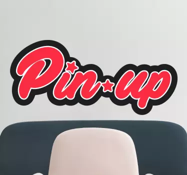 Wandtattoo pinup lettering retro - TenStickers