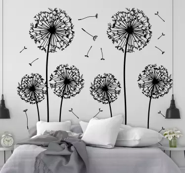 Wandtattoo Blumen im Wind - TenStickers