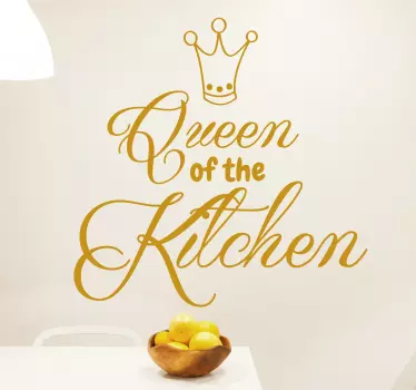 Wandtattoo Queen of the Kitchen - TenStickers