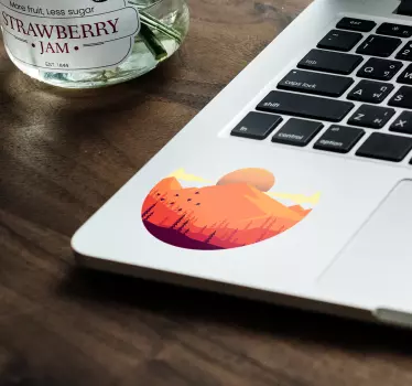 Laptop Aufkleber Sonnenuntergang Natur - TenStickers