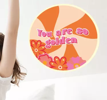 Wandtattoo Retro Sie sind so golden 70er Design - TenStickers