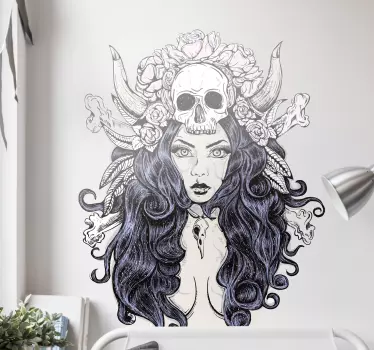 Wandtattoo Retro Witche sabath - TenStickers