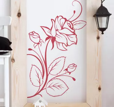 Wandtattoo Rose - TenStickers