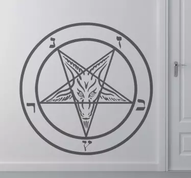 Wandtattoo Schlafzimmer Satan Symbol - TenStickers
