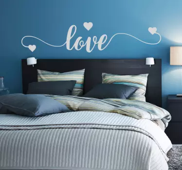 Wandtattoo Schlafzimmer love - TenStickers