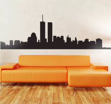 Wandtattoo Silhoulette Manhattan - TenStickers
