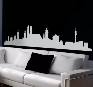 Wandtattoo Skyline München - TenStickers