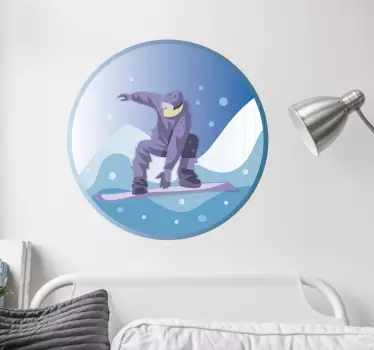 Wandtattoo Snowboarder - TenStickers