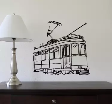 Wandtattoo Straßenbahn Lissabon - TenStickers