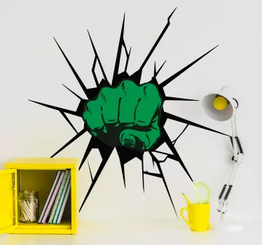 Wandtattoo Kinderzimmer Hulk Faust - TenStickers