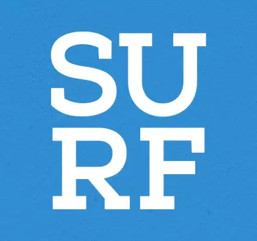 Wandtattoo SURF - TenStickers