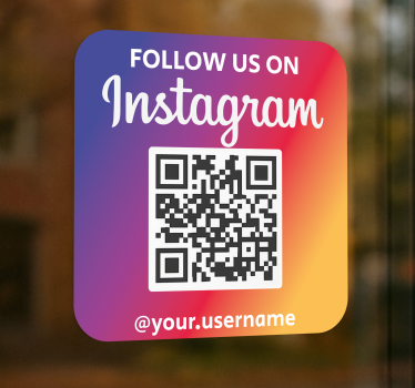 Wandtattoo technologie buntes quadrat instagram qr - TenStickers