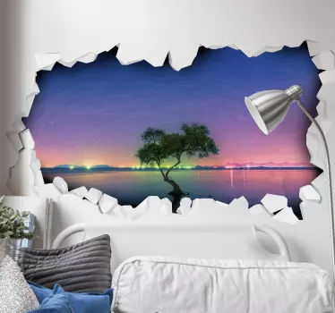 Aufkleber Optisches effektuniversum reflektiert - TenStickers