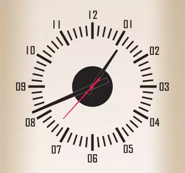 Wandtattoo Wanduhr klassisch - TenStickers