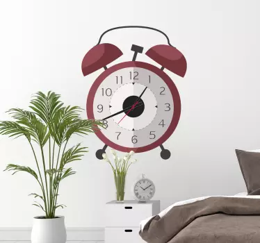 Wandtattoo Wecker Uhr - TenStickers