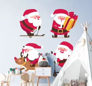 Sticker Weihnachten Verschiedene Haltungen - TenStickers