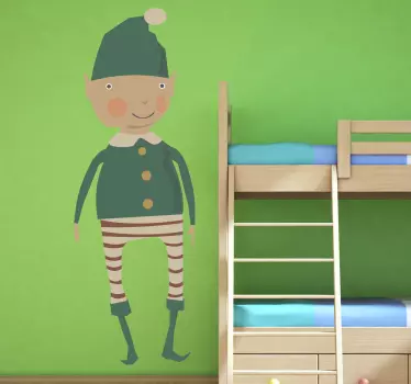 Wandtattoo Schlafzimmer Weihnachtself - TenStickers