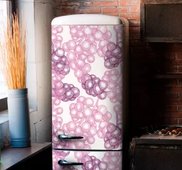 Kühlschrank Folie Weinrebenmuster - TenStickers