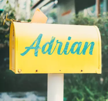 Briefkasten Aufkleber anpassbarer klassischer name - TenStickers