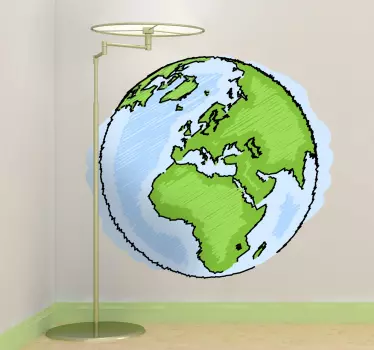 Wandtattoo Welt Europa - TenStickers