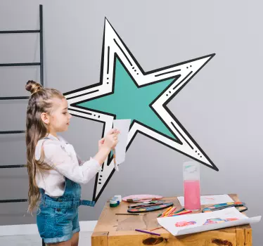 Wandtattoo Welt sternformelement - TenStickers