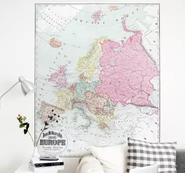 Wandtattoo Weltkarte Europa 1900 - TenStickers