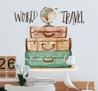 Wandtattoo Schlafzimmer World Travel - TenStickers