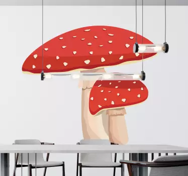 Wulstling Pilz Wandtattoo Küche - TenStickers
