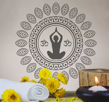 Wandtattoo Yoga Mandala - TenStickers