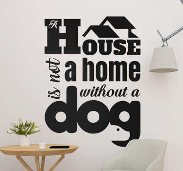 Wandtattoo zitat ein haus ist kein zuhause - TenStickers