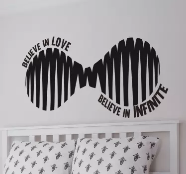 Wandtattoo zitat glaube an die unendliche liebe - TenStickers